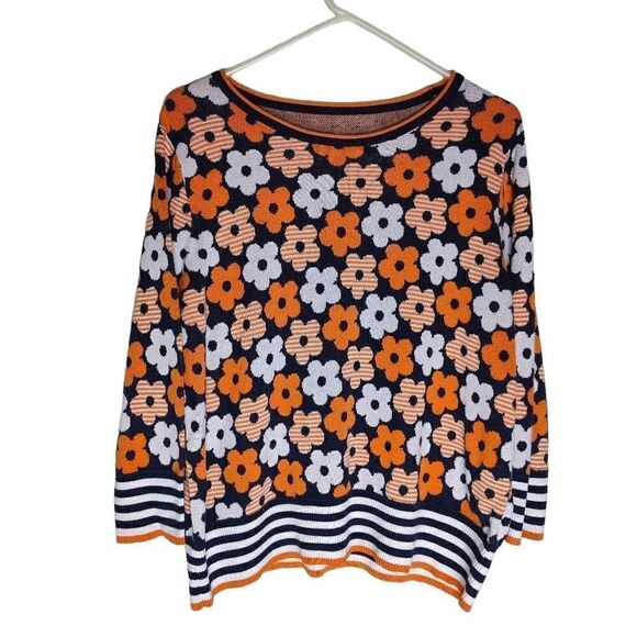 Joseph A Joseph Allen Flower Print Sweater - Picture 9 of 9